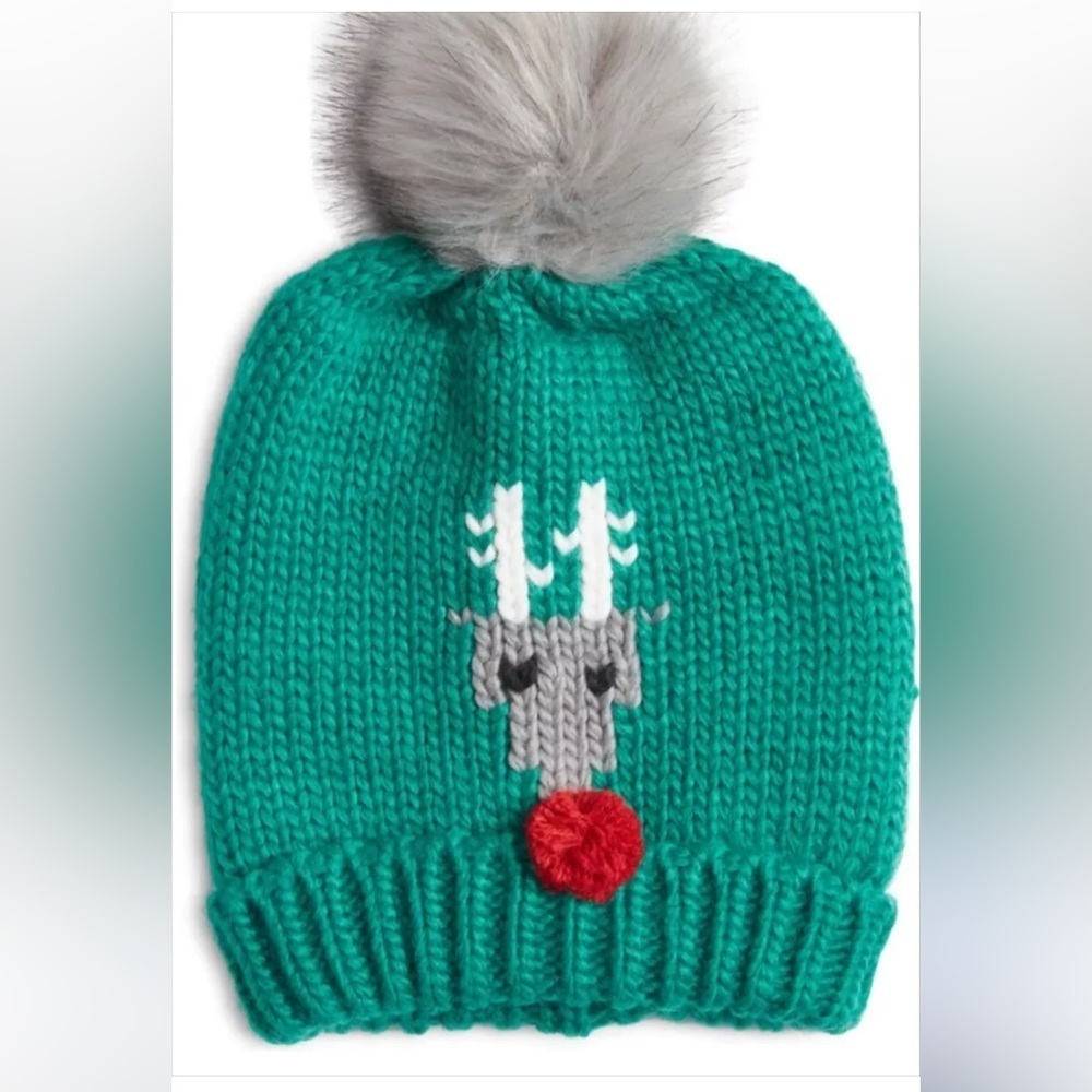 BP Holiday Reindeer Bean Green or Gray NWOT